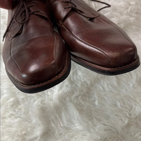 Sandro Moscolini Brown Leather Oxfords Loafers Dress Shoes Sz 14